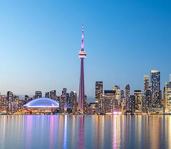 Toronto city skyline featuring high-rise condominiums and metropolitan real estate
